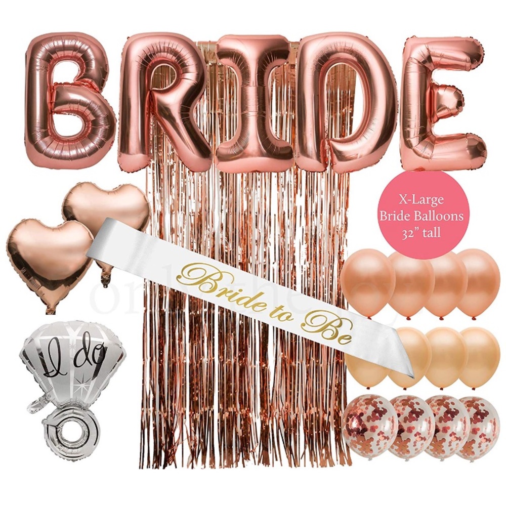 NIB Rose gold Bachelorette Party decorations